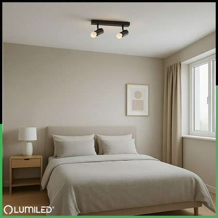 SPOT TUBA Reflektor Halogenové stropní svítidlo 2x E27 GLASA LUMILED