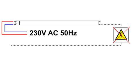 Fluorescenční LED lineární lampa 25W trubice T8 G13 150cm 2420lm 3000K Teplá bílá