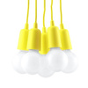 DIEGO LED závěsné stropní svítidlo 5xE27 Overhang Yellow SOLLUX
