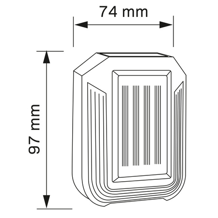 Reflektor LED Solární zahradní lampa 6000K IP44 Soumrakový senzor