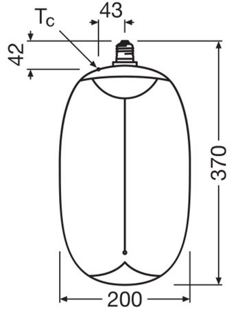Dekorativní LED žárovka E27 12W = 28W 300lm 1800K Warm 320° Smoke Filament Dimmable Vintage 1906 Osram