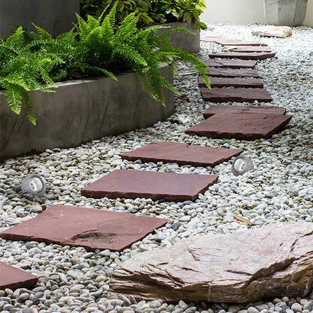 Solární LED zahradní kámen 6500K venkovní soumrakový senzor