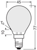 LED žárovka kulová E14 P45 2,9W = 40W 470lm 2700K teplá 300° stmívatelná Ledvance