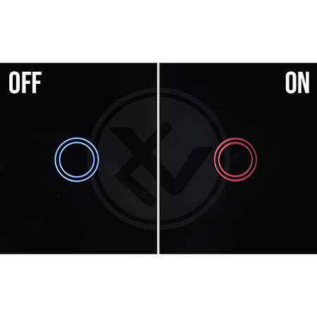 Skleněný vypínač Wi-Fi LED TOUCH. černý. dvojitý