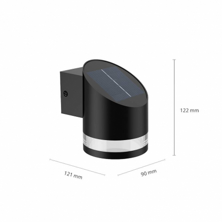 LED solární fasádní nástěnná lampa FYVE 1,5W 2700K IP44 Soumrakový senzor PHILIPS