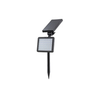 LED solární zahradní lampa KELNA 9.6W 4000K IP44 nástěnná s čidlem soumraku Černá RABALUX