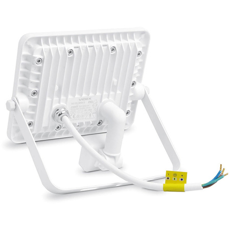 Reflektor LED 30W 2700lm 5000K IP65 Bílý s pohybovým a soumrakovým senzorem VIDEO LUCA