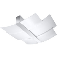 Stropní svítidlo CELIA 3xE27 Modern White Chrome SOLLUX pro povrchovou montáž