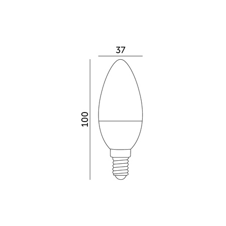 LED žárovka E14 Ball 9W 806lm 3000K Warm 180° LED2B Kobi