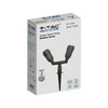 Zahradní lampa Reflektor 2xE27 Movable Black VT-729 V-TAC