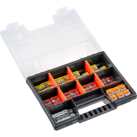 Rychlospojky WAGO Instalační konektory Sada 100 kusů - 20x 2273-202 2X2.5MM + 30x 203 3X2.5MM + 30x 204 4X2.5MM + 20x 205 5X2.5M