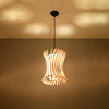 LED závěsné stropní svítidlo ORIANA E27 Natural Wood SOLLUX