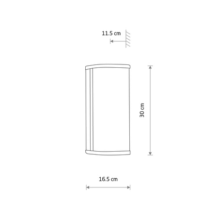 Nástěnné svítidlo LED 15W 1000lm 4000lm Neutrální chrom Vodotěsné Koupelna IP44 Moderní PALMAS LED 10729 Nowodvorski
