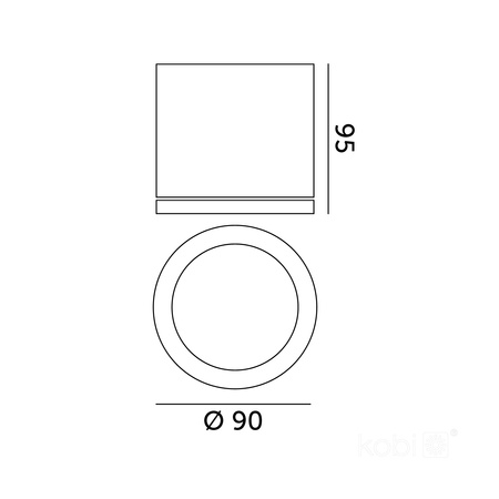 Venkovní bodové světlo GU10 černé IP54 Querk Kobi