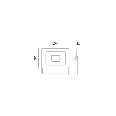 Venkovní zahradní reflektory LED 10W 735lm 4000K Neutrální 120° IP65 IK05 Černá MH Kobi