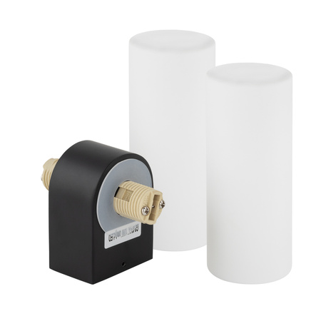 Nástěnné svítidlo Povrchová montáž 2x G9 Černá Vodotěsná Koupelna IP44 Moderní NATALIE 10728 Novodvorski