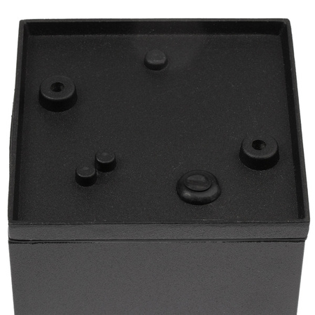 SPOT LED QUAZAR 17 GU10 IP44 KOBI ALUMINIUM čtvercové černé stropní svítidlo