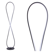 LED stojací lampa 32W 3800lm 4000K neutrální černá INFINITO Sanico Goldlux