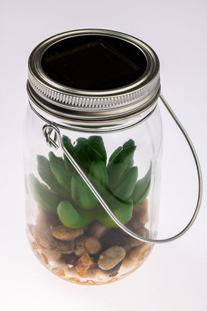 LED solární zahradní lampa Závěsná nádoba na zahradu 13.5 cm VO1925 VOLTENO