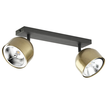 ALTEA BLACK/GOLD Bodový reflektor černá/zlatá Moderní stropní svítidlo 2xES111 GU10 3425 TK Lighting