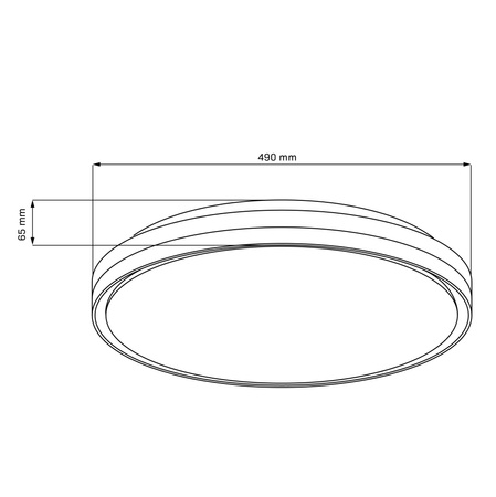 Stropní svítidlo LED Plafond 72W 8000lm CCT 120° bílá IP44 Pilotní stmívatelné Cassandra Sanico Goldlux