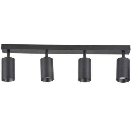 Páskové svítidlo Stropní a nástěnné LED svítidlo 4 x GU10 MARIBEL Black GOLDLUX (Polux)