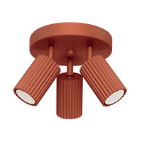 Stropní svítidlo Plafond Tuba Spot 3x GU10 Ochre Red Carbon Deep Space SL.1639 Sollux