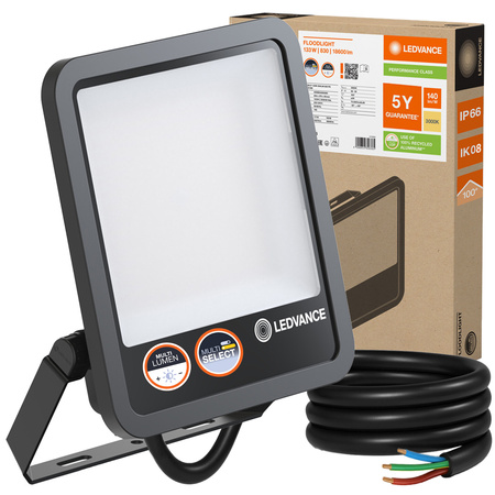 LED reflektor 133W 18600lm 3000K IP66 černý LEDVANCE reflektor