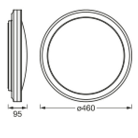 LED stropní svítidlo ORBIS CIRCLE 28W 2400lm RGB CCT 46cm SMART+ WIFI LEDVANCE