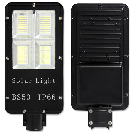 SOLAR Street Lamp Black 150W 6000K Cold 5250lm IP65 s PILOTEM