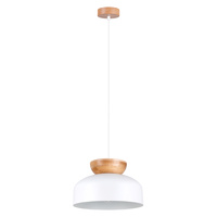 MARION E27 Bílá skandinávská závěsná lampa SOLLUX