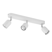 TOP WHITE Spot Bílo-stříbrné klasické stropní svítidlo 3xGU10 4413 TK Lighting