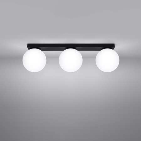 YOLI 3 3xG9 Černá moderní stropní lampa SOLLUX