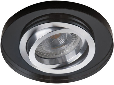 Stropní bodové svítidlo pod omítku nastavitelné GU5.3 GU10 kulaté černé Morta Kanlux