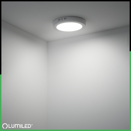 LED stropní svítidlo pro povrchovou montáž 24W Kruhové 4000K GLOW White LUMILED