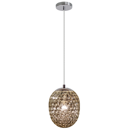 Stropní závěsné svítidlo LORA SMOKEY 1x E27 GOLDLUX (Polux)