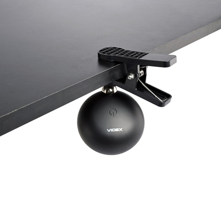 Stolní lampa LED 3W 300lm 5500K studená černá stmívatelná Videx