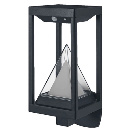 Chytrá solární zahradní nástěnná lampa 6W 400lm RGB+W SMART+ BLUETOOTH Ledvance