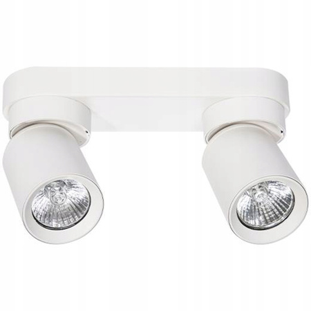 TIMO stropní nástěnné svítidlo nástěnné reflektorové svítidlo pohyblivé halogenové svítidlo 2xGU10 bílé LVT