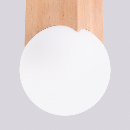 Zapuštěné stropní svítidlo G9 Natural Wood White Solis Peach Puff SL.1407 Sollux