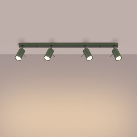 Bodové reflektorové stropní svítidlo Tuba 4x GU10 Olive Ring Bittersweet Shimmer SL.1504 Sollux