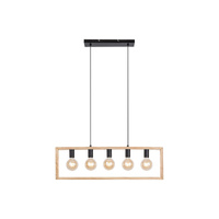 Stropní závěsné svítidlo Rabalux E27 Black Scandinavian Indigo