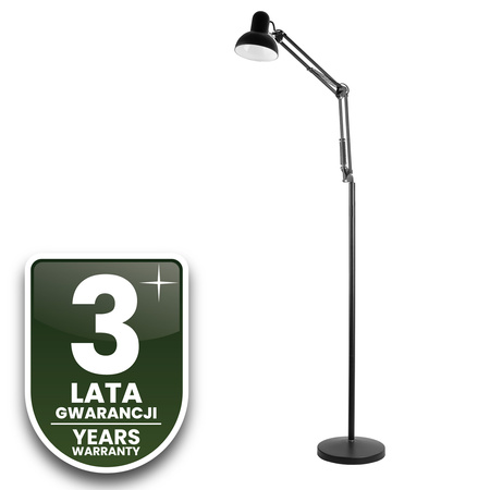 BelsaLumiled LED E27 černá stolní stojací lampa s nastavitelnou výškou