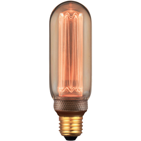 Dekorativní LED žárovka E27 T45L 4W 200lm 1800K Teplá bílá 320° DecoVintage Amber Pillar GOLDLUX (Polux)