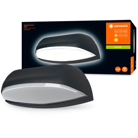 Nástěnné svítidlo fasádní venkovní svítidlo 12W 530lm 3000K tmavě šedá Endura Style Wide LEDVANCE