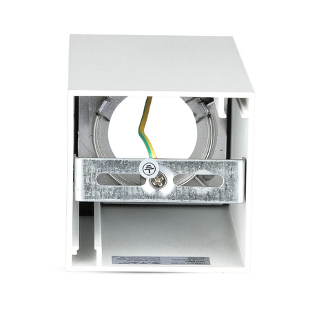 Bodové stropní svítidlo GU10 Square White/Chrome VT-882 V-TAC