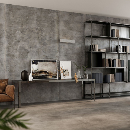 LED svítidlo VEGA 2xE27 Nástěnné svítidlo obdélníkové 50cm Beton SOLLUX