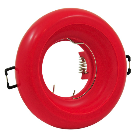 Helios GOLDLUX (Polux) zapuštěné sádrové stropní svítidlo. kulaté. červené lesklé MR16