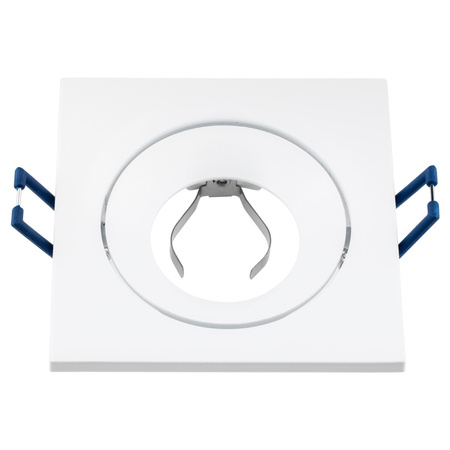 Halogenové zapuštěné stropní čtvercové pohyblivé svítidlo bílé GU10