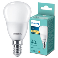 LED žárovka E14 Ball P45 6W = 48W 620lm 2700K Warm Essential Philips